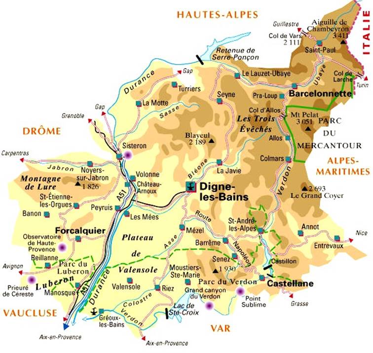 carte du verdon