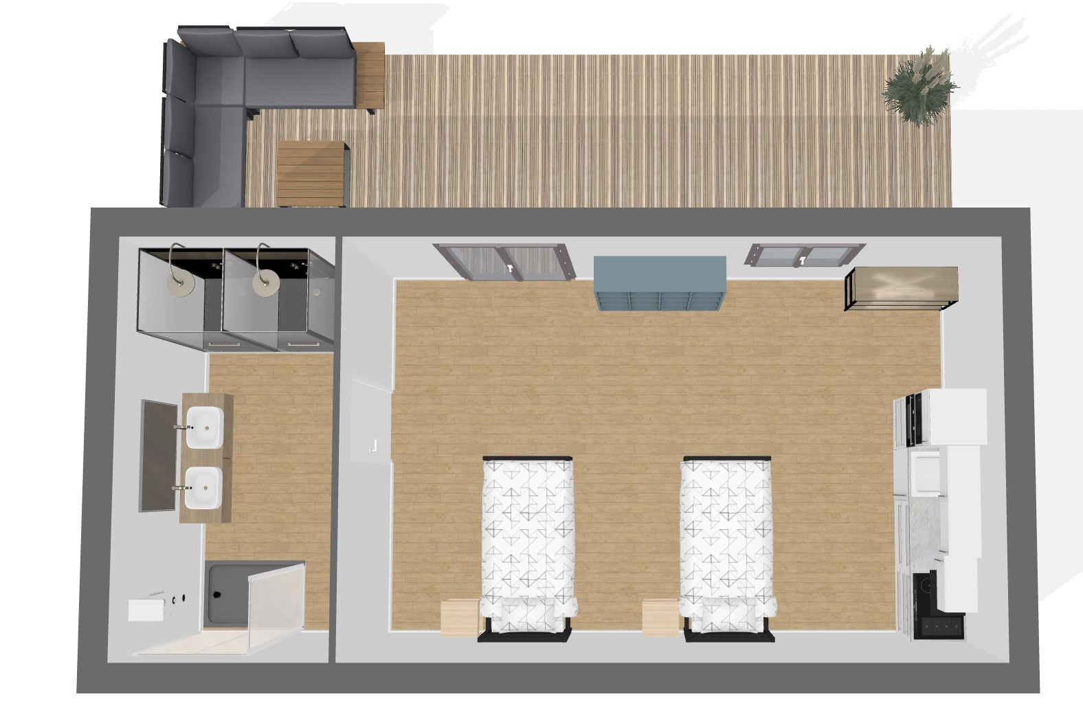 Photo du gîte Studio Sauna